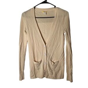 J Crew Divina Cashmere Cardigan Sweater‎ Top V-Neck Long Sleeve Pockets